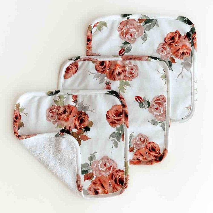 Rosebud Organic Wash Cloths