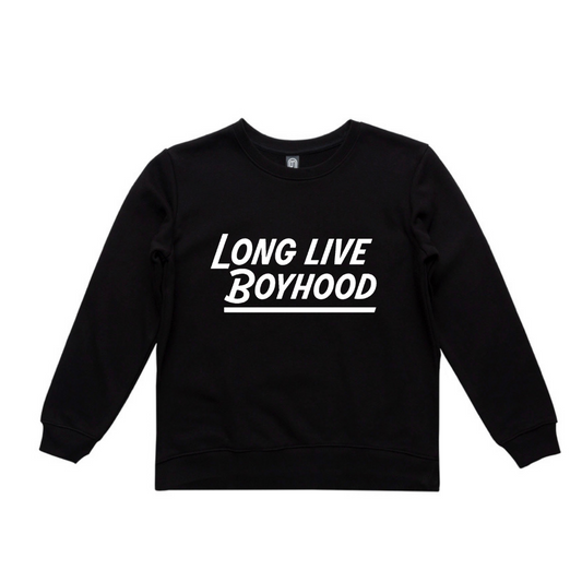 Long Live Boyhood Black Sweater