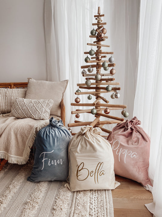 Personalised Velvet Santa Sacks