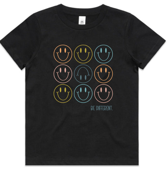 Be Different Smiley Tees- More Colours